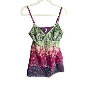 Y2K Fairy Core Tank Top Boho Fairy Sleeveless VTG Cocktail Babydoll 2000s Sz S